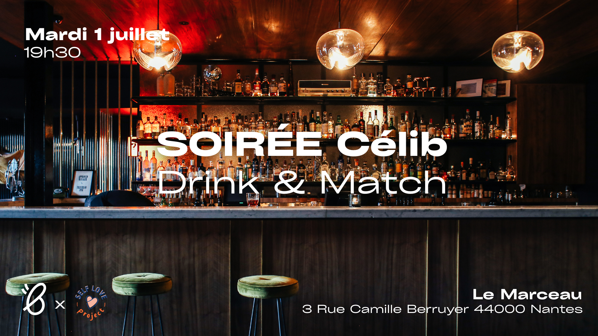 Soirée Célibataires à Nantes - Drink and Match