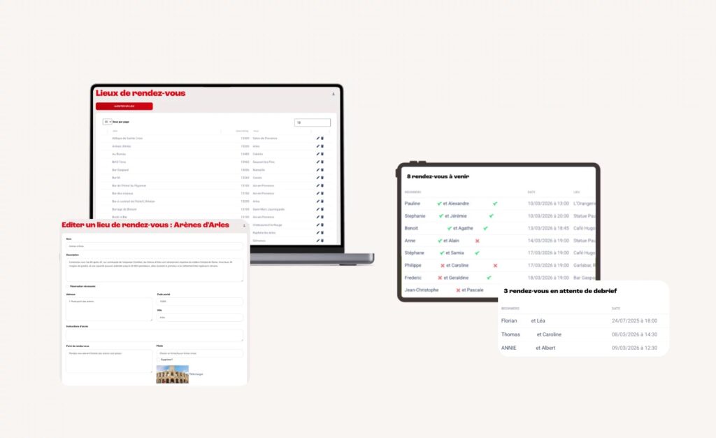 Gestion des rendez-vous dans le CRM Begin Pro
